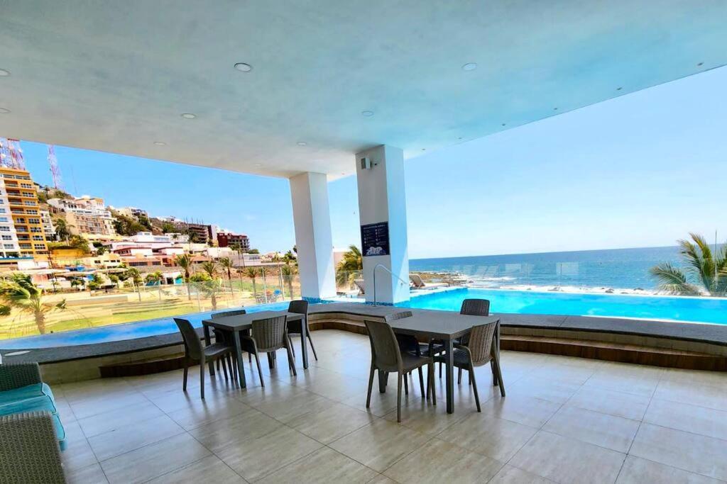 Malecon Vista Al Mar Alberca Infinity Jacuzzi Gym Lägenhet Mazatlán Exteriör bild